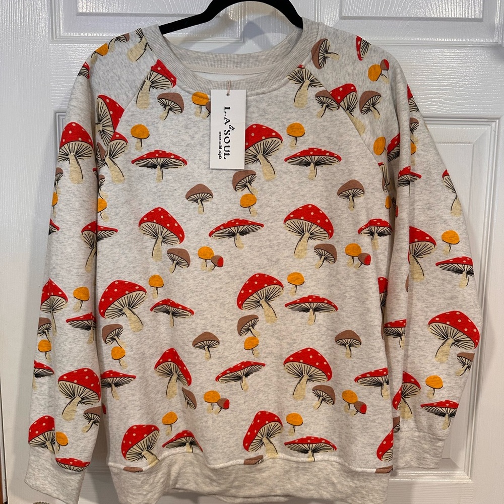 La Soul Women's Mushroom Print Sweatshirt